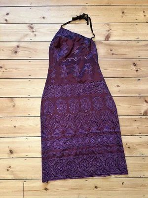 £90 • Buy Christian Lacroix Bazar Broderie Anglaise Mauve Dress - Stunning And Unique