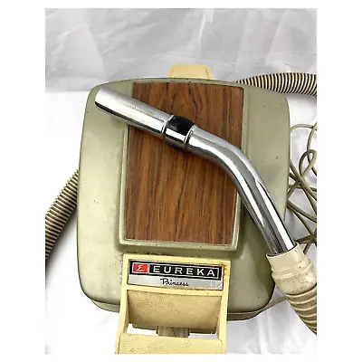 VTG Eureka Princess 760 Wood Grain Vacuum Cleaner With Attachments • $68.99