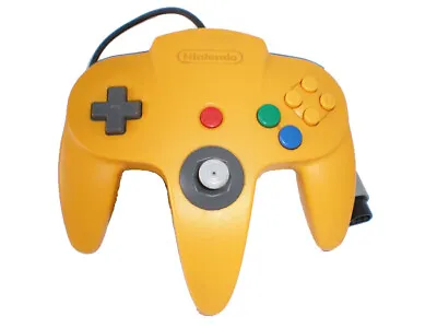 Nintendo 64 Controller Yellow For N64 Gamepad OEM N64 Very Good 8E • $24.48