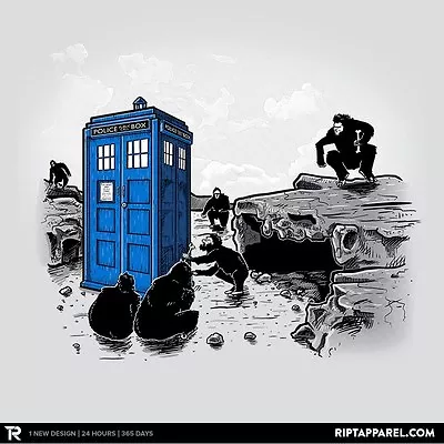 $7.25 • Buy DOCTOR WHO Tardis Time Lord 2001 Space Odyssey Monolith Sonic Mens T-Shirt M & L