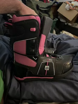 Women’s Morrow Sky Pink Black Snowboard Boots Size 10 Very Good Condition • $45