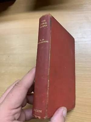 C1936 R M BALLANTYNE  THE CORAL ISLAND  FICTION ILLUSTRATED HARDBACK BOOK (P3) • £6.99