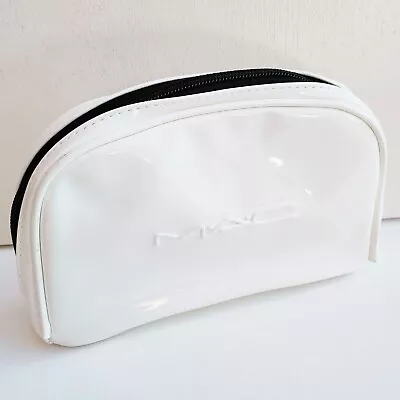 1x MAC White Makeup Cosmetics Bag Travel Toiletry Pouch Purse Case Brand New! • $32.95