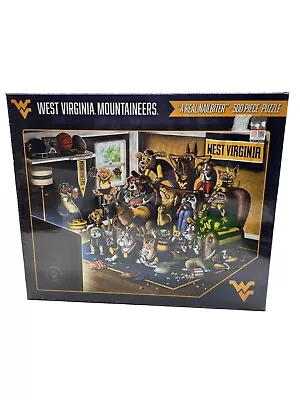 WVa Mountaineers Real Nail Biter Puzzle Featuring Dogs 24x18 500 Pc Sealed  • $16