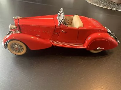 Danbury Mint 1/24 Diecast Replica. 1934 Packard V-12 Lebaron Red Speedster • $18.50