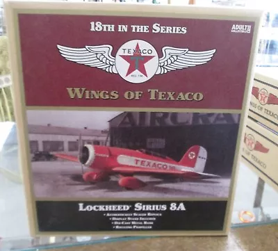 Wings Of Texaco 1930 Lockheed Sirius 8A  Die Cast NIB 18th In Series • $24