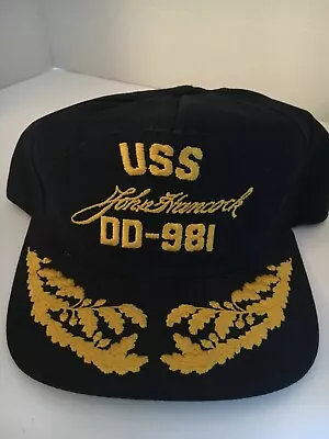 U S Navy Cap   Uss John Hancock     Dd-981 • $21.99