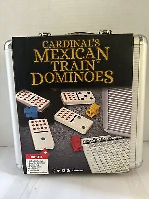 *Classic Games Mexican Train Dominoes In Aluminum Carry Case • $18.99