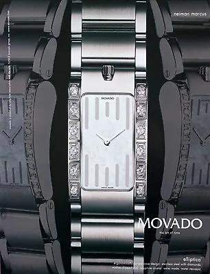 2002 MOVADO Elliptica Watch The Art Of Time Original PRINT AD • $11.50