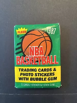 1987 Fleer Basketball Opened Wax Pack With Original Gum (read Description) • $1.99