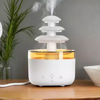 Simulation Rain Humidifier Unique Essential Oil Diffuser For Yoga SPA Office • $66.58