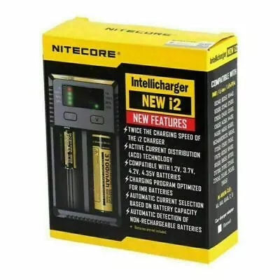 Nitecore I2 Charger Only  Universal Intelligent For  26650 18350ECIGS UK • £14.49