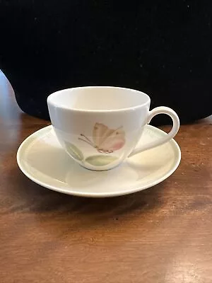 VILLEROY & BOCH Florea Demitasse Espresso Cup & Saucer Set Butterfly Germany • $15.99