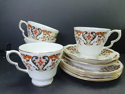 Lovely Vintage Colclough Bone China Royale Part Tea Set 8525 Cups Saucers  • £18