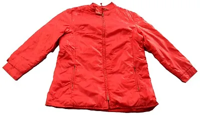 Mens Vintage 70s Zipped Red Jacket Anorak Retro Mod Indie M 40  • £8.95