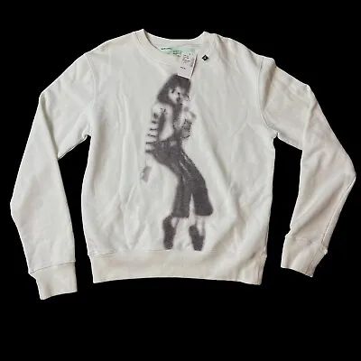 OFF-WHITE NWT Michael Jackson Illusionist Crewneck Sweatshirt Size S Graphic • $400