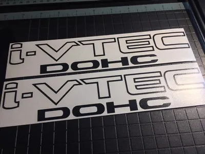 Two (2) Honda I-vtec DOHC Decal Replacement Door Stickers Set VTEC Civic K20 • $2.91