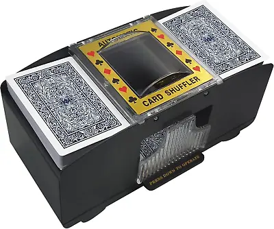 Automatic Card Shuffler For UNO Poker Playing Cards 1 6 Deck Battery Operated • $16.86