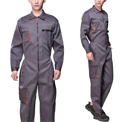 £20.20 • Buy Mens Coveralls Mechanics Boilersuit Repair Long Rompers Workwear Overalls Suit