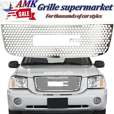 For 2001-2009 GMC Envoy Upper Stainless Grille Round Holes Laser Cut Insert 1pc • $72.05