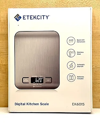 £25.24 • Buy Etekcity EK6015 Small Digital Food Scale Stainless Steel NEW  FREE SHIPPING