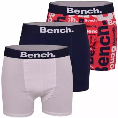 3 Pack Mens Bench Boxers Underwear Trunks Boxer Shorts Under Pants Gift Set • £15.99