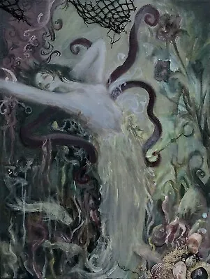 £75 • Buy Original Mermaids “Serene” Acrylic Painting On Canvas Part 1