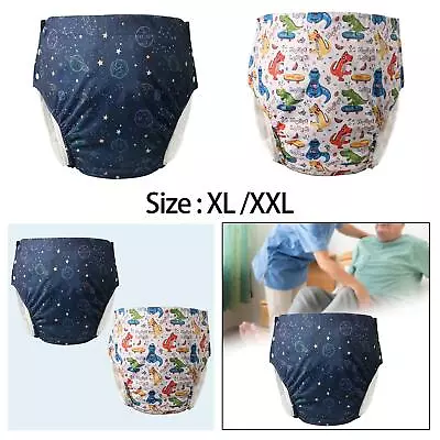 Adult Cloth Diaper Washable Nappy Cover Adjustable Buckle Side For Seniors • £14.05