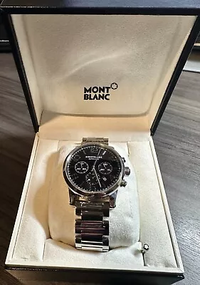 Montblanc Timewalker Chronograph Automatic Mens Watch 7069 W/purchase Receipt • $1595