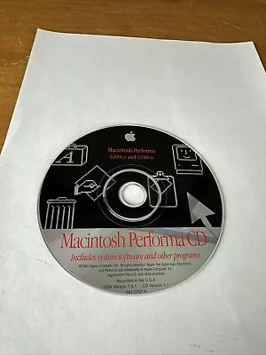 Apple Macintosh Performa 6200CD & 6218CD  System Software & Other Programs Disk • $19.99