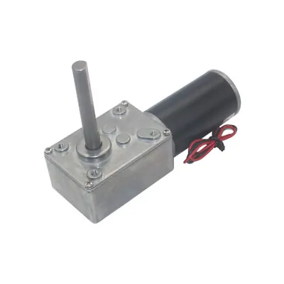 5840-31ZY DC 12V/24V Turbo Worm Gear Motor 51mm-Long Single Shaft 12RPM-470RPM • $26.99