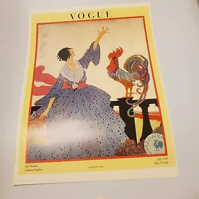 VOGUE POSTER 1918 MAGAZINE COVER PRINT NEW YORK Winter FASHIONS  WALL ART DECO • $15.99