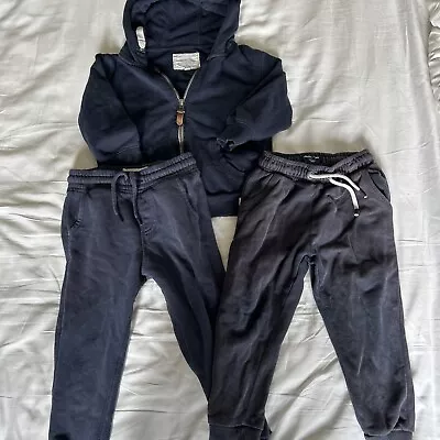 £2.99 • Buy Boys Tracksuit Bundle Age 3-4 Years Navy Blue Blue Zoo And Next