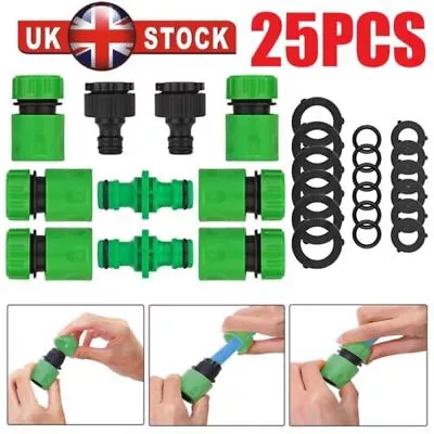 25pcs Hozelock Hose Pipe Connector Set Water Watering Garden Fitting Hoselock • £7.98