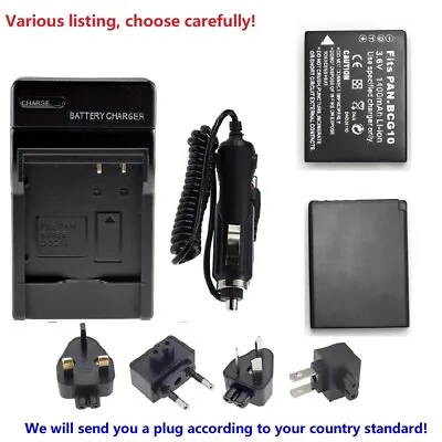 Battery Or Charger For Panasonic Lumix DMW-BCG10E DMC-TZ30 TZ6 TZ10 TZ18 TZ65 • £31.19