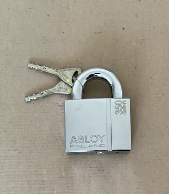Abloy 350 Hardened Security Padlock 2 Keys Brand New Heavy Duty Free Postage • £49.99