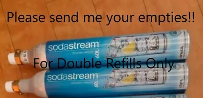 SodaStream CO2 Refill Service For (2) Of Your Empty Sodastream Bottles Not (1) • £21.50