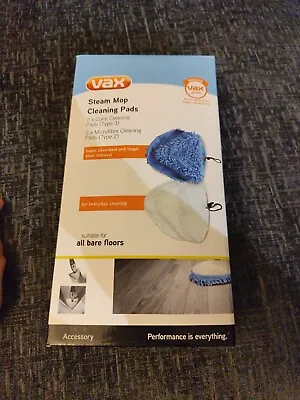  Genuine Vax  Steam Cleaner Mop Microfibre & Coral Cleaning Pad Covers Pack • £14.99