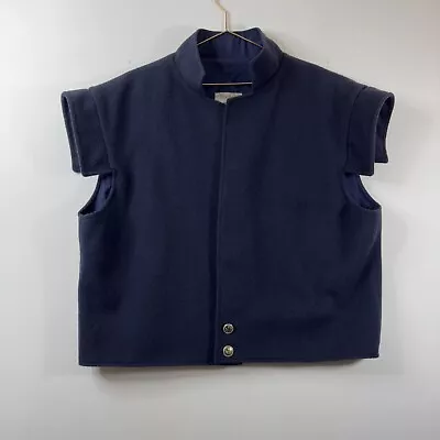 Jacobite Waistcoat Heritage Clothing Scotland Size L Navy Blue 100% Wool Lined • £17.95