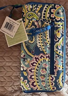 Vera Bradley Capri Blue Travel Organizer Passport Wallet Case NWT NEW • $29