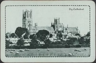 Playing Cards Single Card Old Vintage * LNER RAILWAY TRAIN * Ely Cathedral • £2.03