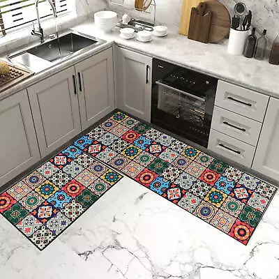 £25.59 • Buy Non Slip Hall Runner Rugs Long Hallway Rug Kitchen Carpet Floor Mat Washable Mat
