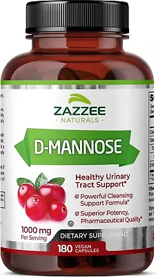 New D-Mannose Capsules 1000 Mg 120 Veggie Caps Natural Urinary Tract Support... • $96.77