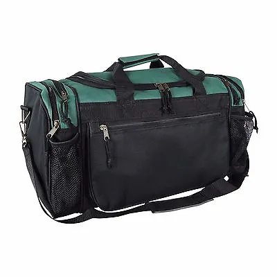 DALIX Brand New Duffle Bag Sports Duffel Bag In Green And Black Gym Bag • $24.99