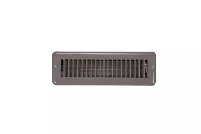 Brown Steel Floor Register Vent Diffuser W/ Damper Fits 2-1/4 X10  Duct Opening • $18.92