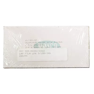 Lapping Film Aluminum Oxide 3/10 Micron 3  X 6  Sheets 100/pkg • $14.95