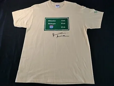 Vintage Dogma View Askew 1999 T-Shirt 90s Kevin Smith Yellow L Rare Graphitti • $150