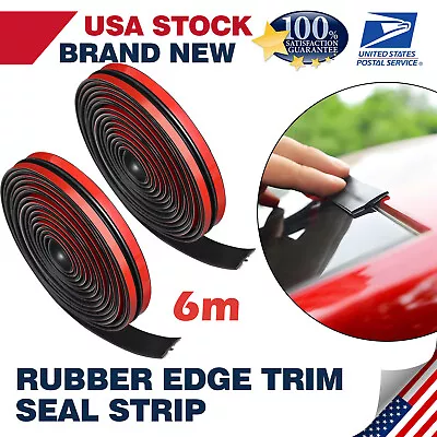 Car Universal Windshield T Shape Sealing Strip Cover Leak Sound Proofing 20FT6M • $15.49