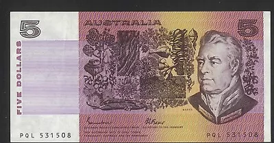 Australia 1985 $5 Banknote Johnston/Fraser R209a OCRB Serial AEF/EF #29 • $15