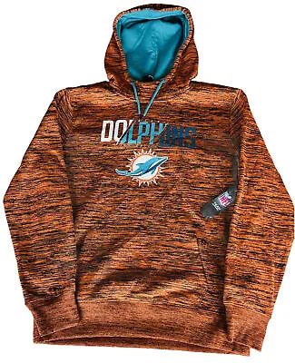 Miami Dolphins Hoodie Sweatshirt NFL Team Apparel Mens Large Orange NWT • $42.49